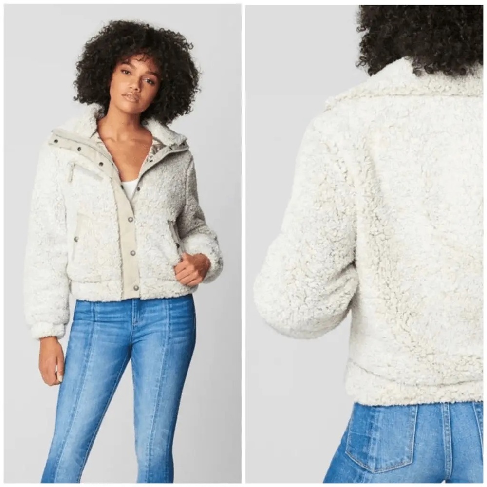 NWOT Blanknyc Cozy Bomber Teddy Sherpa Jacket M